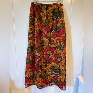 Vintage Floral Maxi Skirt NWT